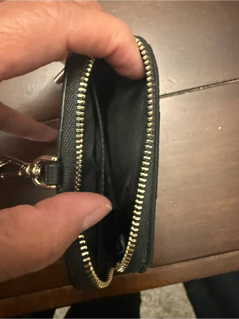 kate spade Black id pouch lanyard